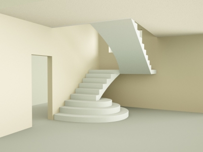 Лестница с пригласительными ступенями